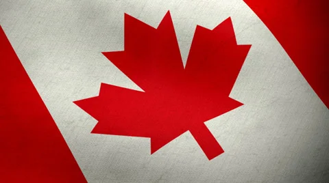 Canadian flag waving background loop 動画素材 34423459
