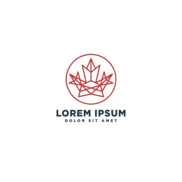Canadian leaf logo template vector illustration icon element Stock Illustration