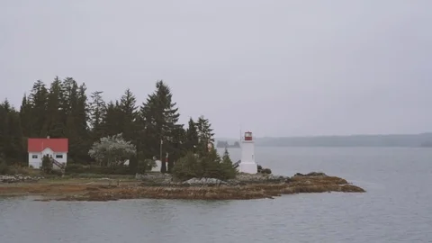 Canadian Lighthouse Stock Footage 70342424