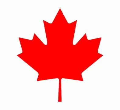 Canadian Maple Leaf From Flag 스톡 일러스트