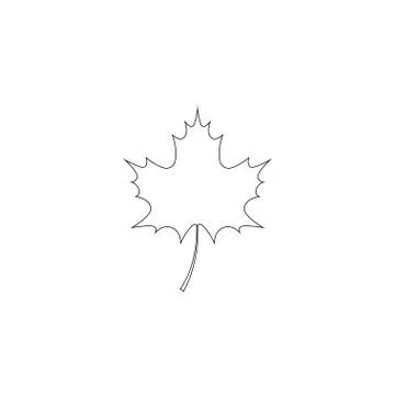 Canadian maple leaf. flat vector icon Stock-Illustration