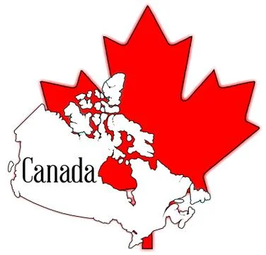 Canadian maple leaf 스톡 일러스트