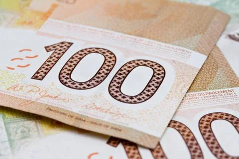 Canadian money Stock Photos
