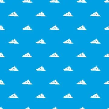 Canadian mountains pattern seamless blue Illustrazione stock