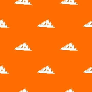 Canadian mountains pattern seamless イラスト素材