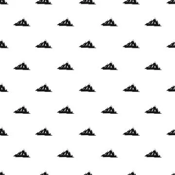 Canadian mountains pattern vector Stock Illustration