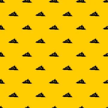 Canadian mountains pattern vector Stock Illustration