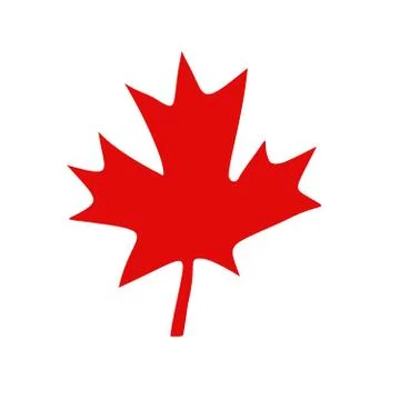 Canadian red maple leaf Stock Illustration