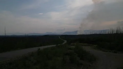 Canadian Wildfire Timelapse Stock Footage 291760481