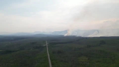 Canadian Wildfire Timelapse Stock Footage 291760833