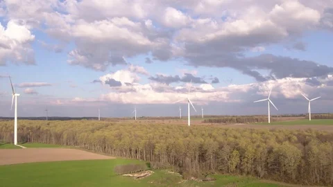 Canadian Windmills Vídeo Stock 79045449