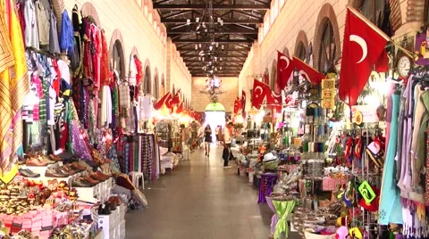 Canakkale Aynali Bazaar Stock Footage 47068145