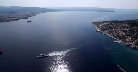 Canakkale Bosphorus in Turkey Stock Footage 55915925