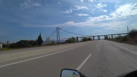 Canakkale Bridge under construction Stock Footage 201145181