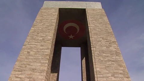 Çanakkale Martyrs' Memorial Stock Footage 71850163