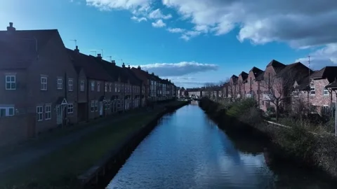 Canal aerial 2 Stock Footage 238007353