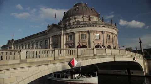 Canal in Berlin Stock Footage 48298359