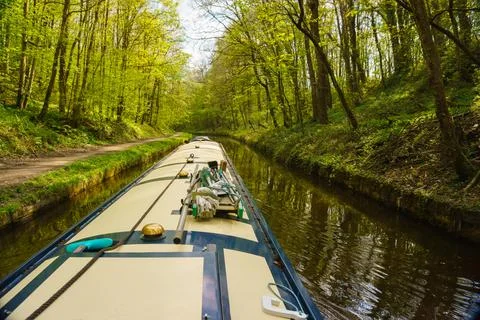 Canal Boat Stock Photos