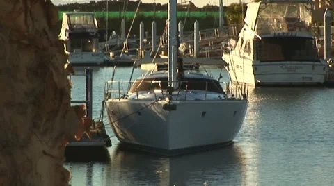 Canal Boats Stock Footage 7753056