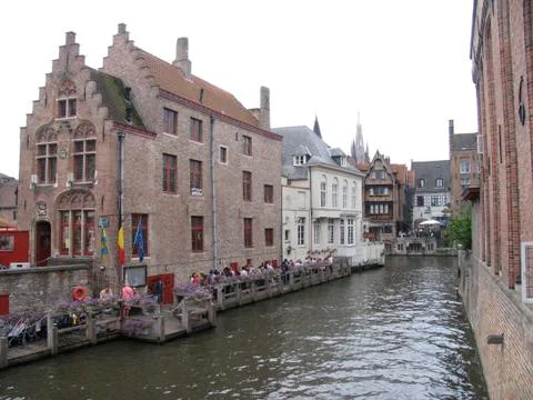 Canal in Bruges Stock Photos