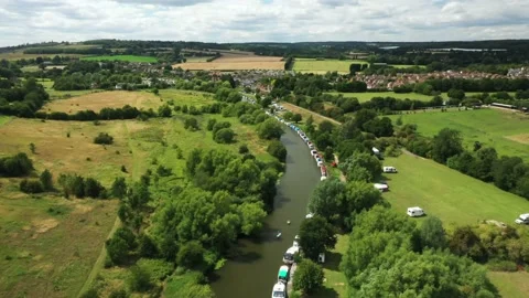 Canal flyby Stock Footage 137030880