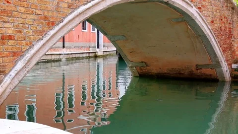 Canal with gondolas in Venice Stock Footage 69720133