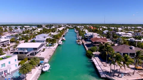 Canal in Islamorada Florida Stock Footage 328651081