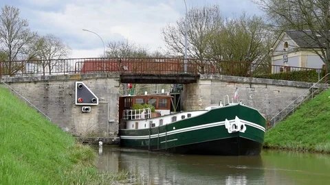 Canal lock Stock Footage 88744368
