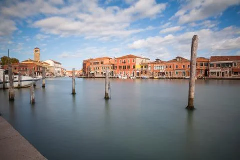 Canal in Murano Stock Photos