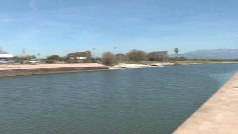 Canal not navigable, too much sand Stock Footage 265090596