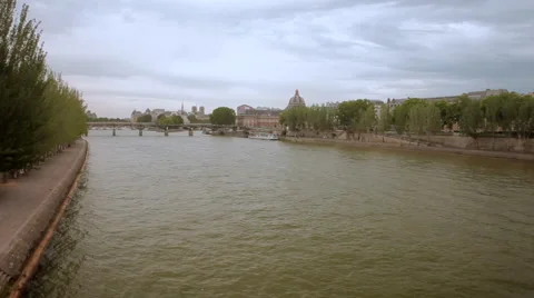 Canal in Paris Stock Footage 41309656