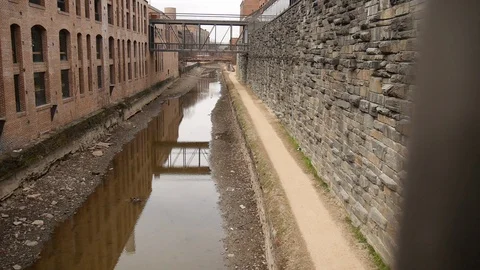Canal Path Stock Footage 85673706