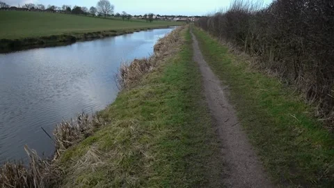 Canal path Stock Footage 247447166