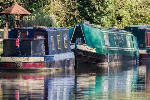 On the canal Stock Photos