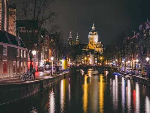Canal Reflection Stock Photos