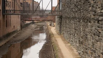 Canal Runner Stock Footage 85673728