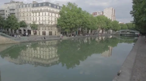 Canal Saint-Martin Video stock 40472507
