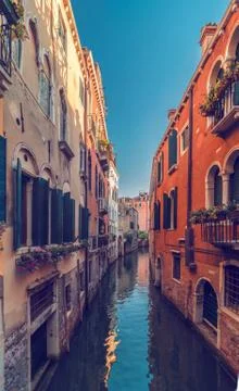 Canal in Venice Stock Photos