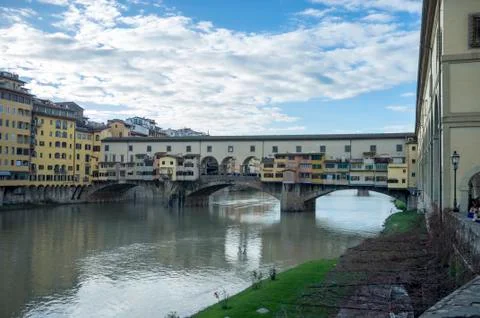 Canal view from Florence 库存照片
