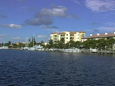 Canal Waters-pan Stock Footage 816800