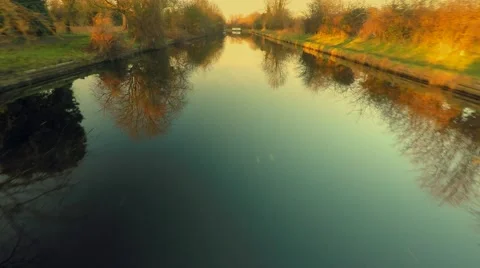 Canal Waterways Stock Footage 46752467