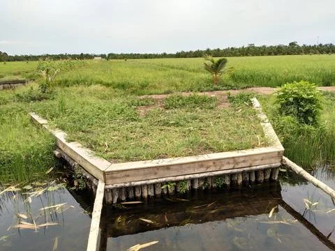 The canalblock in the river Stock Photos
