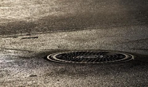 Canalization hatch Stock Photos