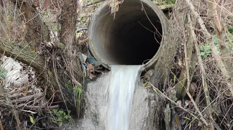 Canalization Pipe Close Up Stock Footage 46111859