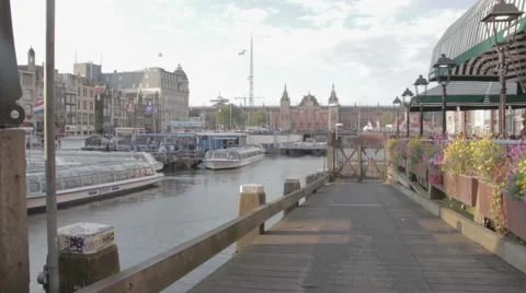 Canals of Amsterdam Stock-Footage 64823481
