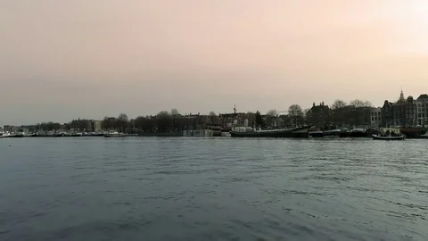 Canals of Amsterdam Stock Footage 73871173