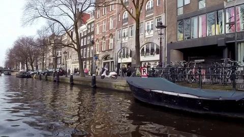 Canals of Amsterdam Stock-Footage 73873608
