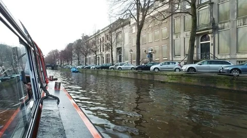 Canals of Amsterdam Stock Footage 73873638