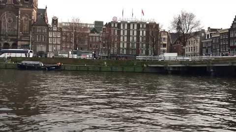 Canals of Amsterdam 스톡 동영상 74479431