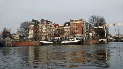 Canals of Amsterdam Video stock 74479925